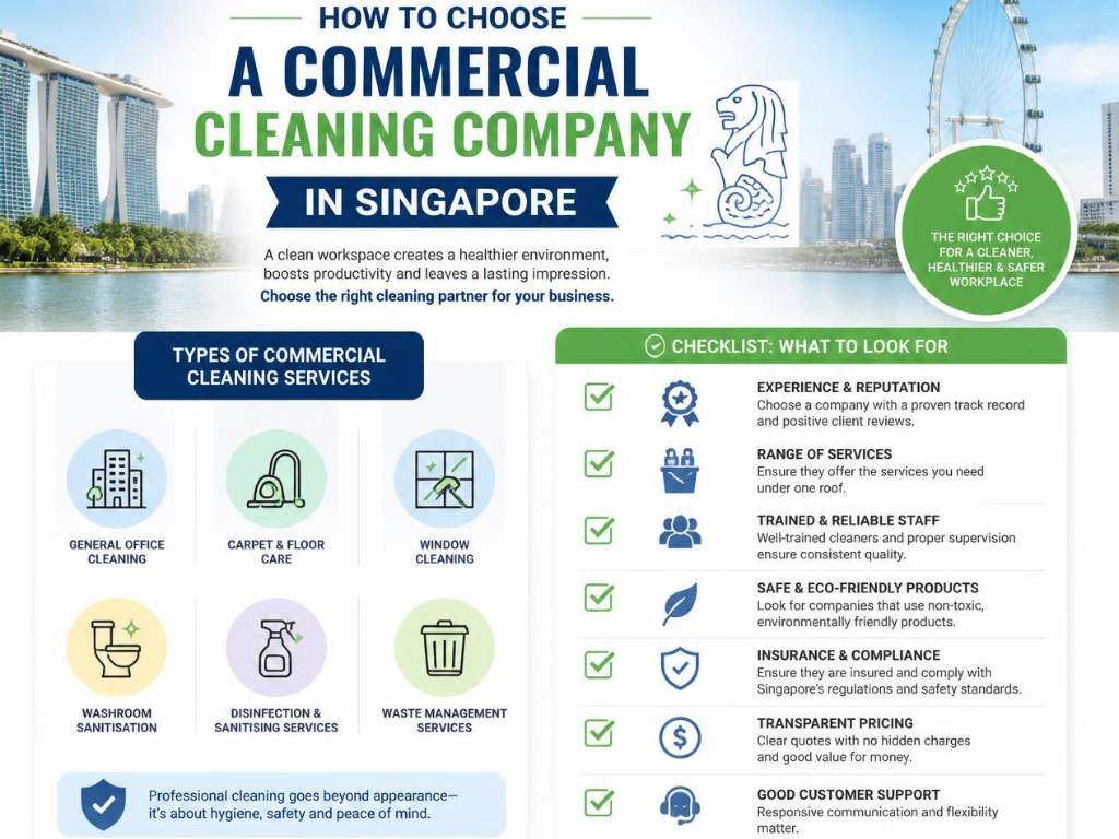 How to Choose a Commercial Cleaning Company in Singapore