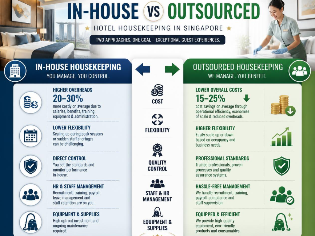 What actually changes when a hotel outsources housekeeping?
