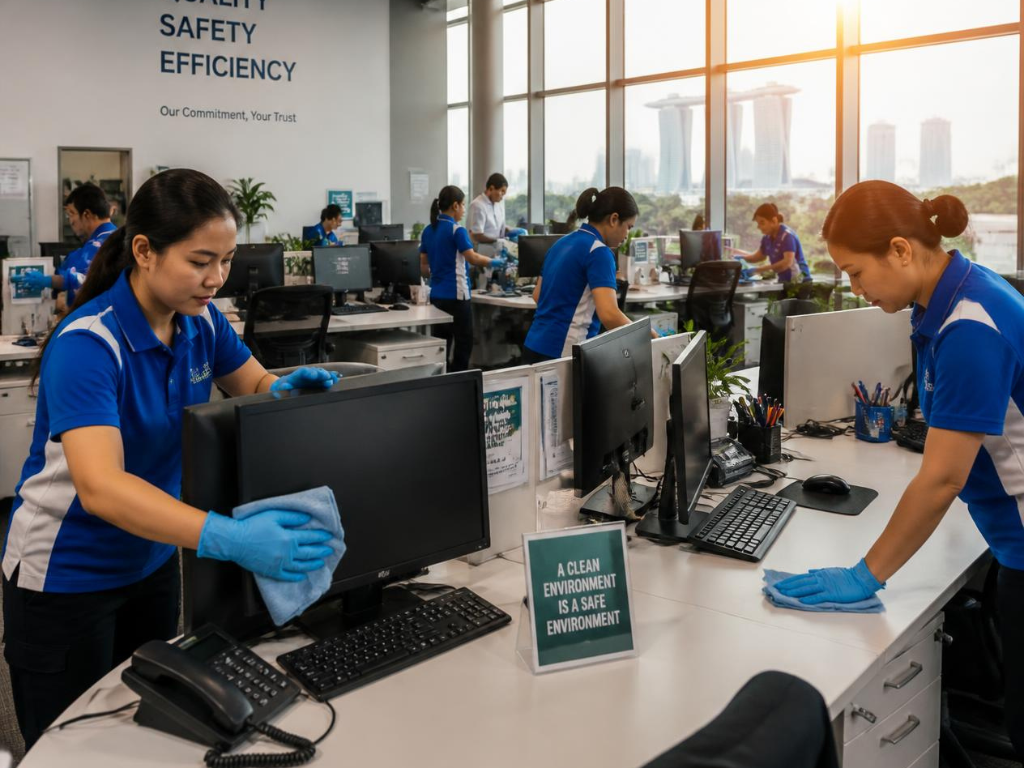 What counts as factory office cleaning, and where does the scope stop?
